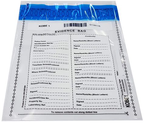 tamper proof evidence bags